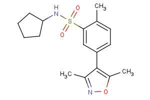 N-cyclopentyl-5-(dimethyl-1,2-oxazol-4-yl)-2-methylbenzene-1-sulfonamide N-cyclopentyl-5-(dimethyl-1,2-oxazol-4-yl)-2-methylbenzene-1-sulfonamide